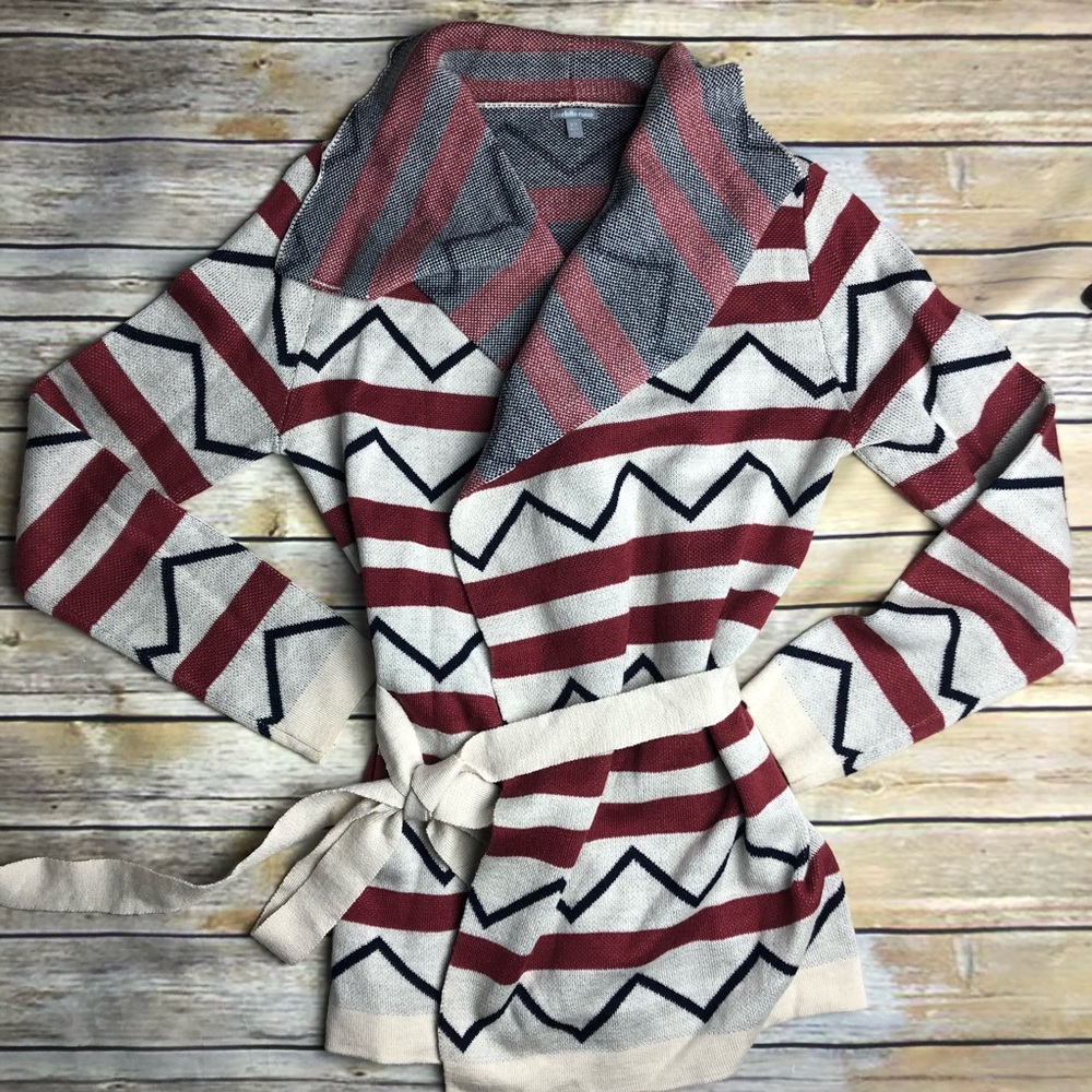 Zig Zag Wrap Sweater